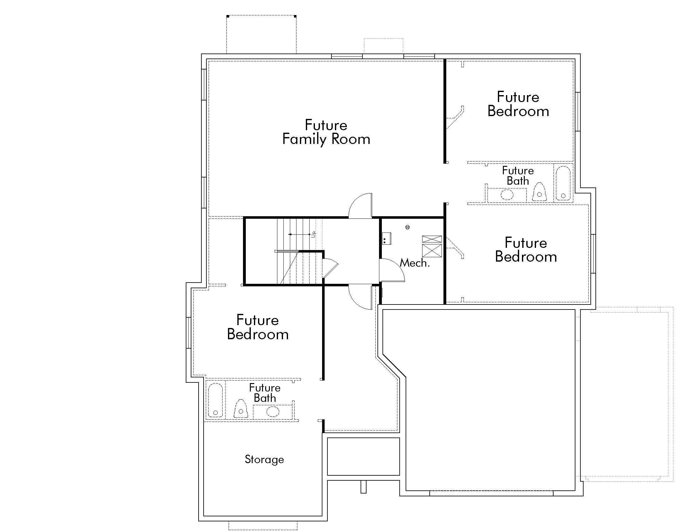 Raleigh Traditional - Basement